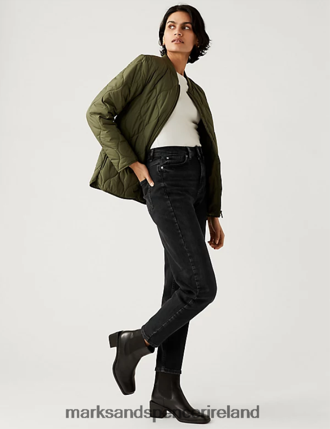 Marks & Spencer Unisex The Mom Jeans Black Clothing 2VJ8DF3092