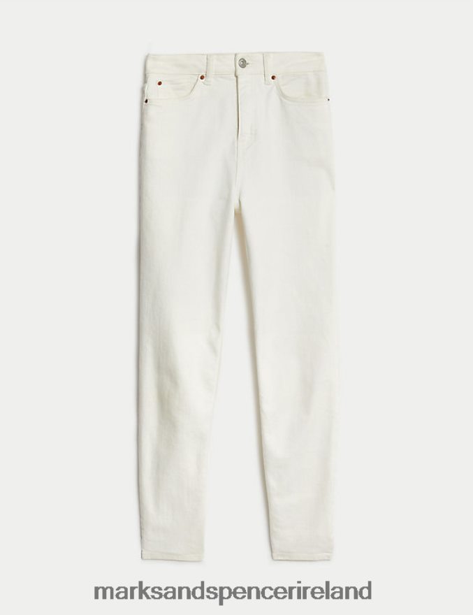 Marks & Spencer Unisex The Mom Jeans Ecru Clothing 2VJ8DF3390