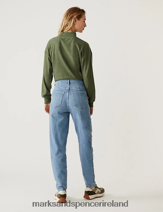 Marks & Spencer Unisex The Mom Jeans Indigo Clothing 2VJ8DF3392
