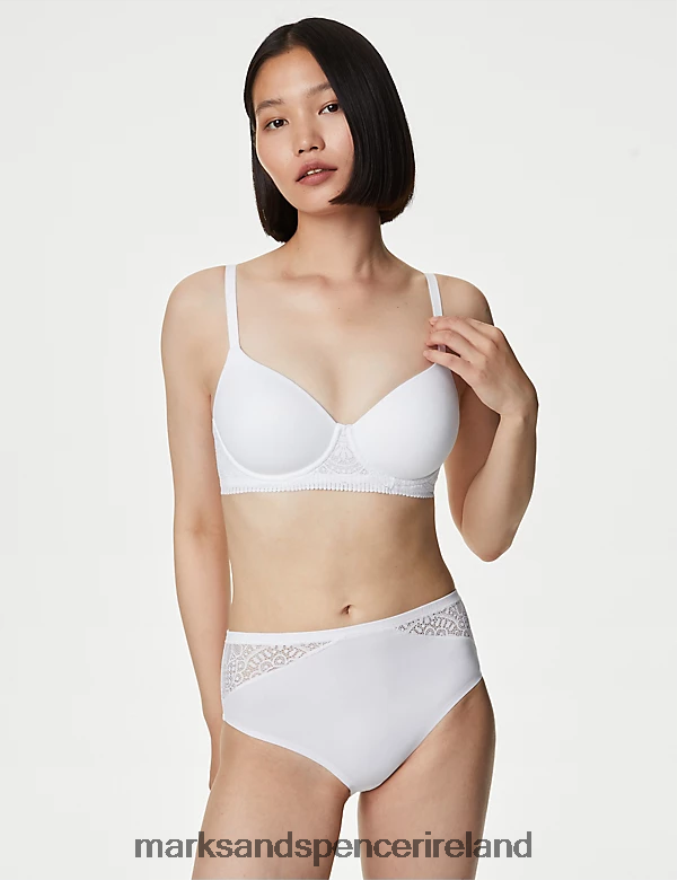 Marks & Spencer Unisex 3pk Body Soft High Waisted Brazilian Knickers White Clothing 2VJ8DF4787