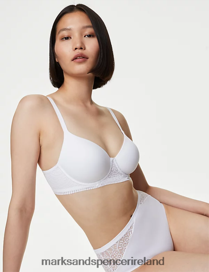 Marks & Spencer Unisex 3pk Body Soft High Waisted Brazilian Knickers White Clothing 2VJ8DF4787