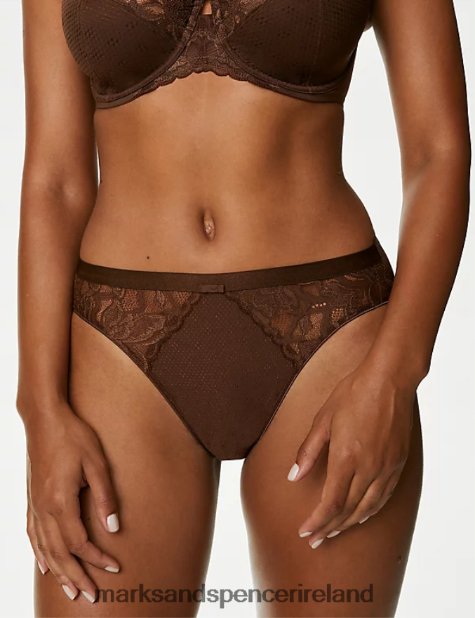 Marks & Spencer Unisex 3pk Wildblooms High Leg Knickers Rich Quartz Clothing 2VJ8DF4016