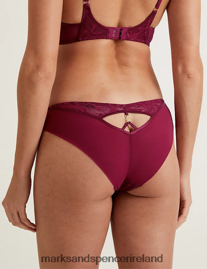 Marks & Spencer Unisex Lexington Brazilian Knickers Claret Clothing 2VJ8DF4314