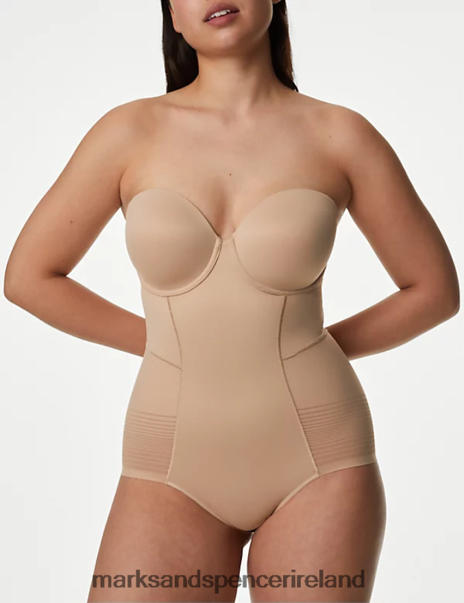 Marks & Spencer Unisex Body Define Firm Control Bodysuit A-E Rose Quartz Lingerie 2VJ8DF4418