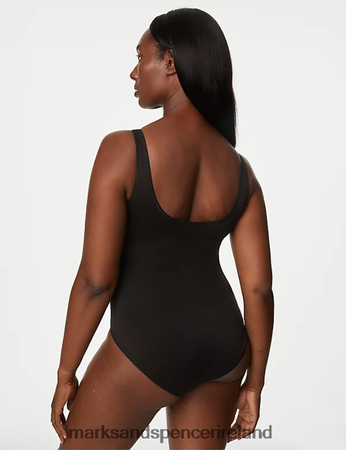 Marks & Spencer Unisex Light Control Seamless Shaping Body Black Lingerie 2VJ8DF4463