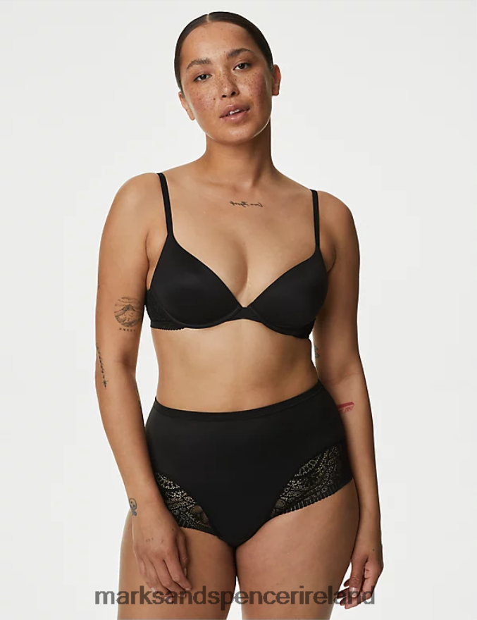 Marks & Spencer Unisex 3pk Body Soft Full Briefs Black Lingerie 2VJ8DF4289