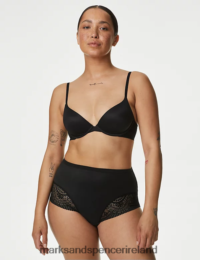 Marks & Spencer Unisex 3pk Body Soft Full Briefs Black Lingerie 2VJ8DF4289
