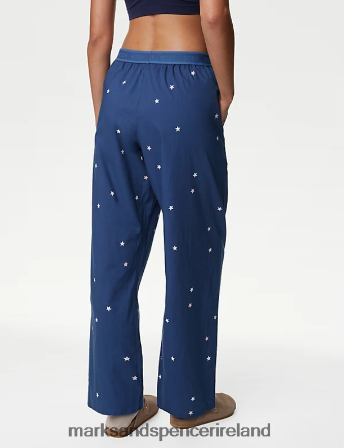 Marks & Spencer Unisex 2pk Pyjama Bottoms Dark Blue Lingerie 2VJ8DF3666
