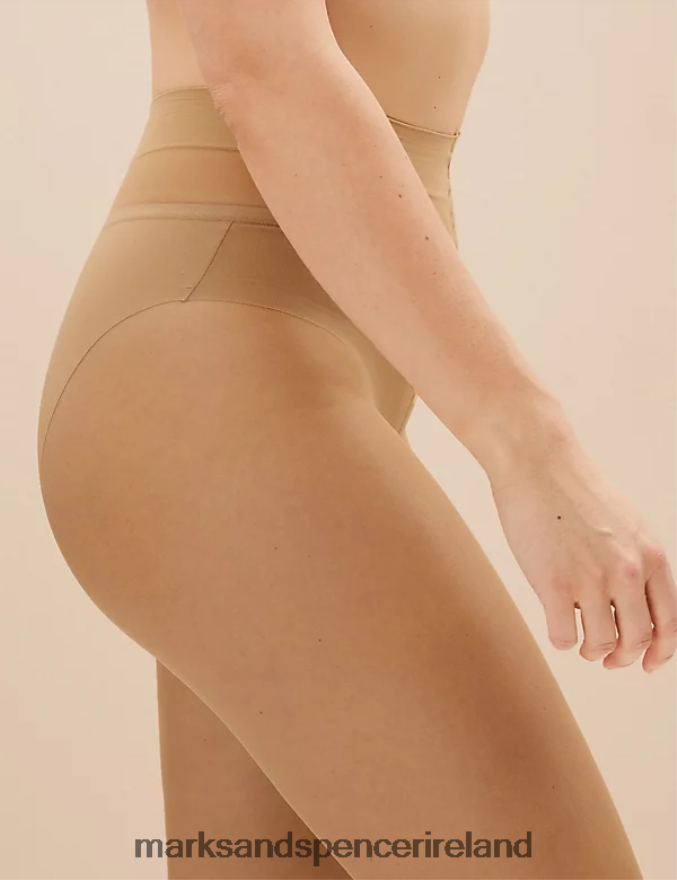 Marks & Spencer Unisex 3pk 10 Denier Ladder Resist Matt Tights Opaline Lingerie 2VJ8DF3847