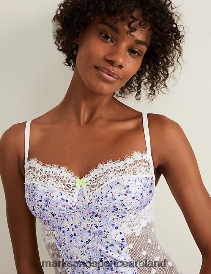 Marks & Spencer Unisex Linea Cami White Mix Lingerie 2VJ8DF4321