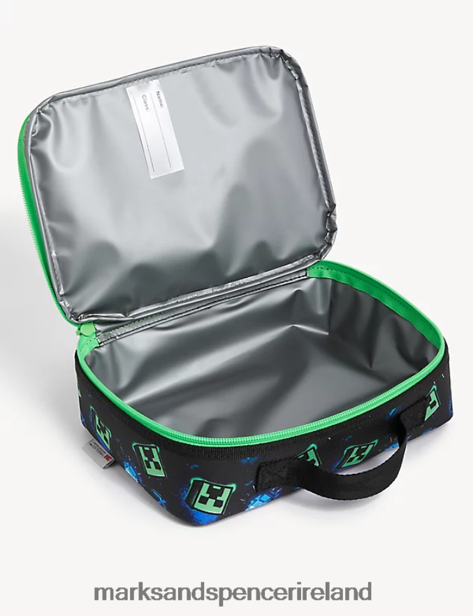 Marks & Spencer Kids Minecraft Lightweight Lunch Box Black Accessories 2VJ8DF7868