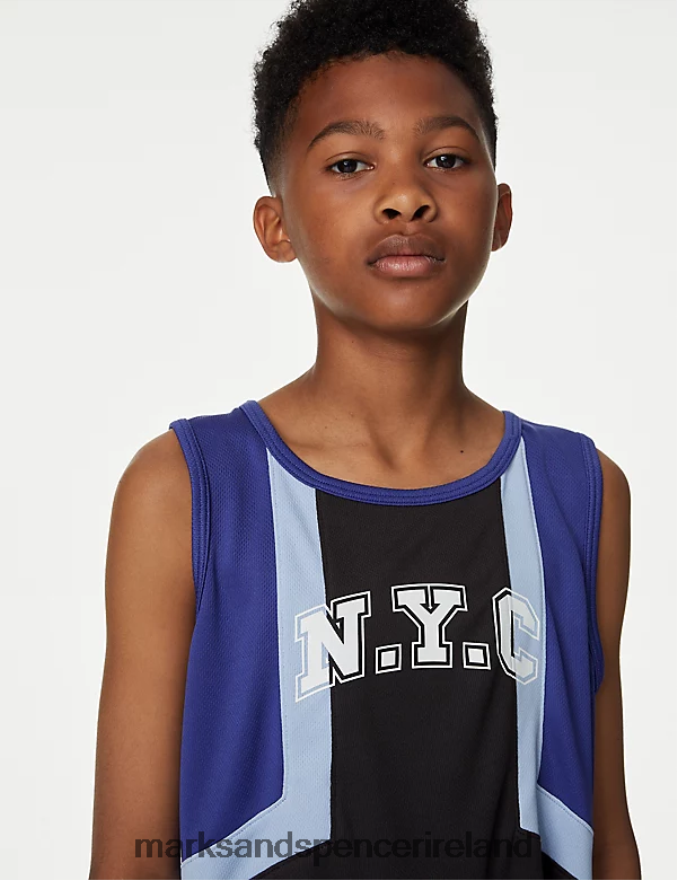 Marks & Spencer Kids Basketball Vest Carbon Clothing 2VJ8DF8174