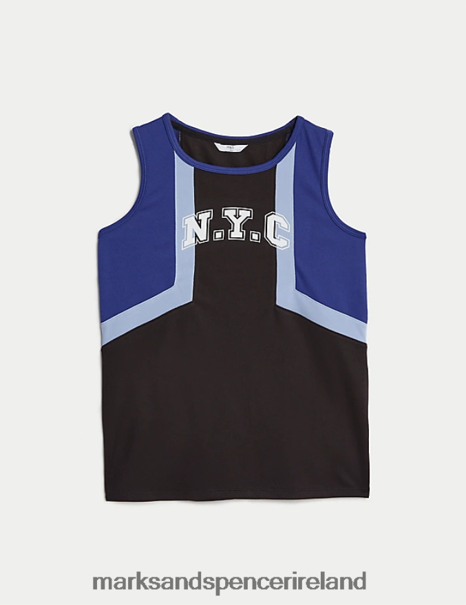 Marks & Spencer Kids Basketball Vest Carbon Clothing 2VJ8DF8174