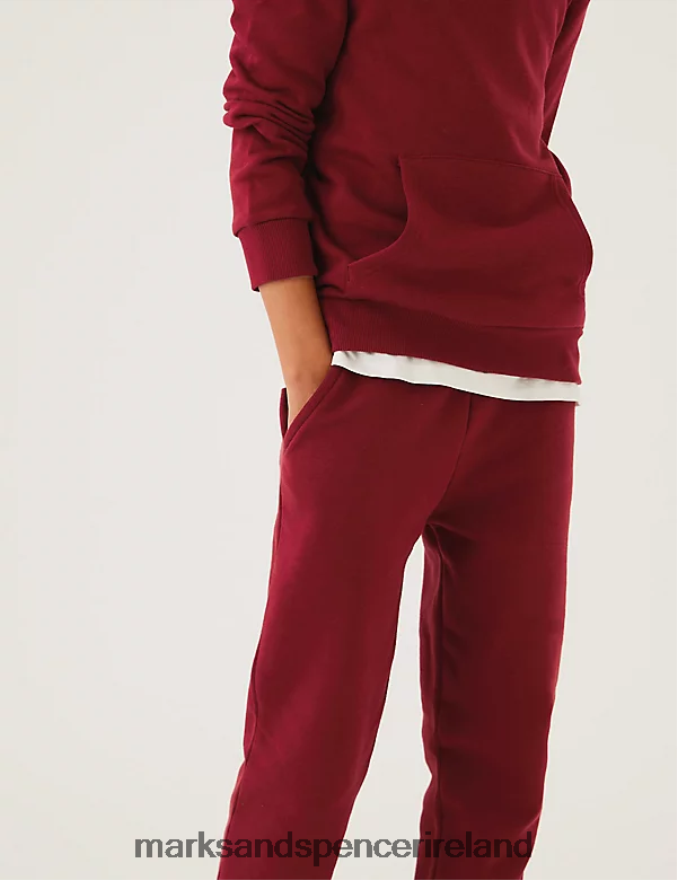 Marks & Spencer Kids Cotton Rich Joggers Oxide Clothing 2VJ8DF8397