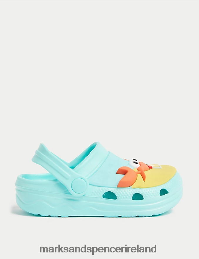 Marks & Spencer Kids Crab Clog Green Footwear 2VJ8DF8693