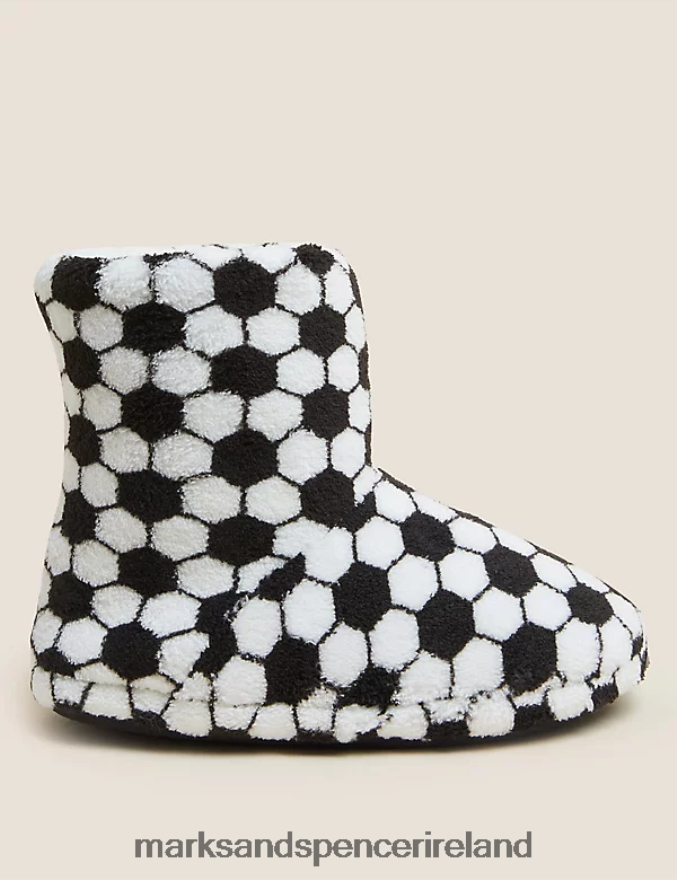 Marks & Spencer Kids Football Slipper Boots White Mix Footwear 2VJ8DF8593