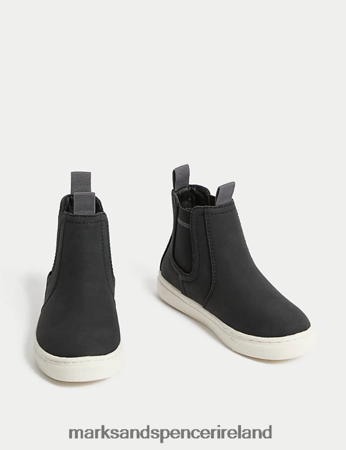Marks & Spencer Kids Freshfeet Chelsea Boots Black Footwear 2VJ8DF8204