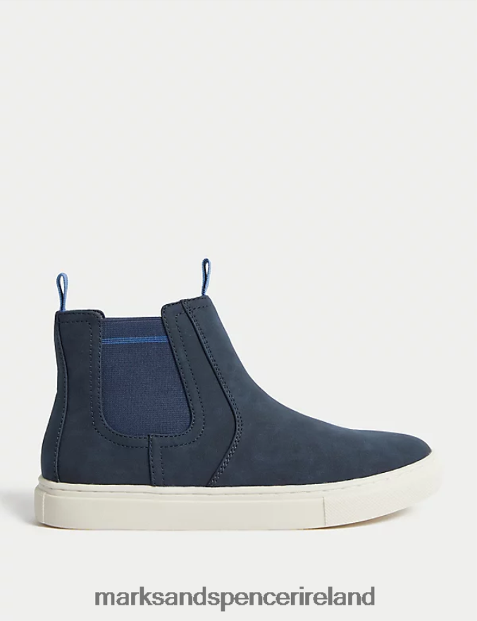 Marks & Spencer Kids Freshfeet Chelsea Boots Navy Footwear 2VJ8DF7955