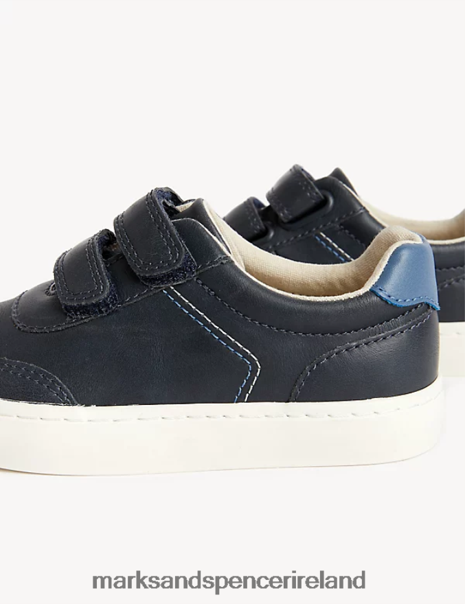 Marks & Spencer Kids Freshfeet Riptape Trainers Navy Footwear 2VJ8DF8053