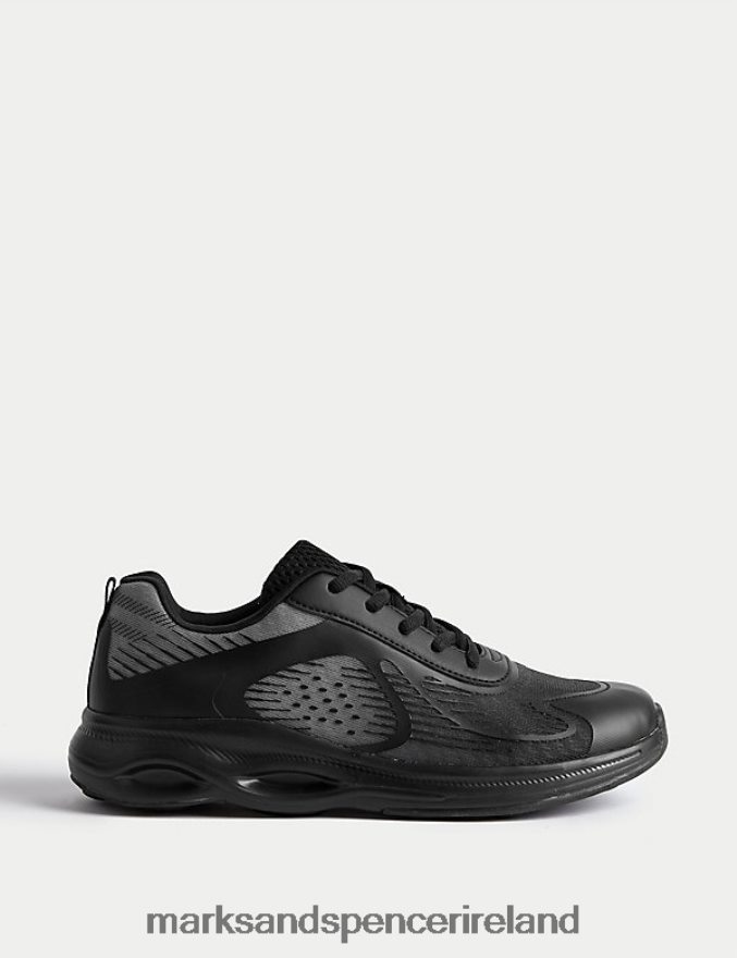 Marks & Spencer Kids Freshfeet Sport Trainers Black Footwear 2VJ8DF8103