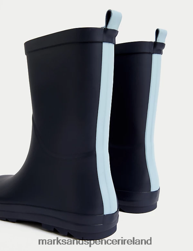 Marks & Spencer Kids Freshfeet Wellies Navy Footwear 2VJ8DF8732