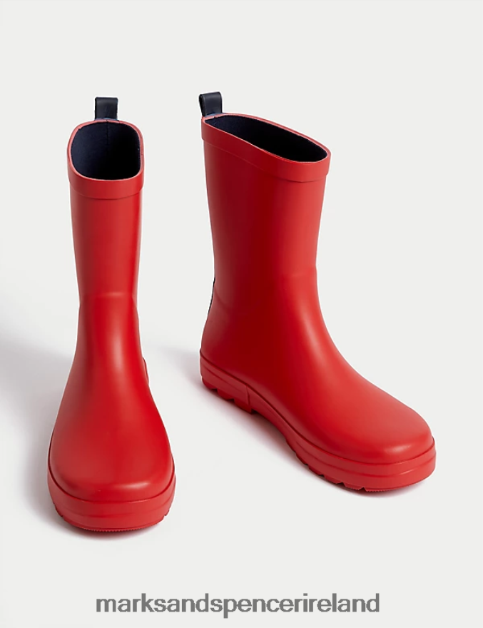 Marks & Spencer Kids Freshfeet Wellies Red Footwear 2VJ8DF8730
