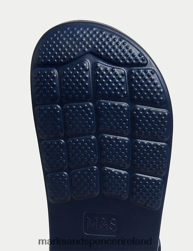 Marks & Spencer Kids Fur Lined Clogs Navy Footwear 2VJ8DF8617