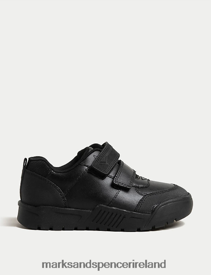 Marks & Spencer Kids Leather Freshfeet School Shoes Black Footwear 2VJ8DF8039