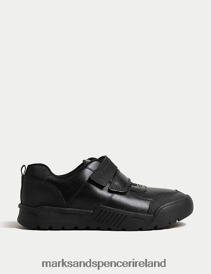 Marks & Spencer Kids Leather Freshfeet School Shoes Black Footwear 2VJ8DF8413