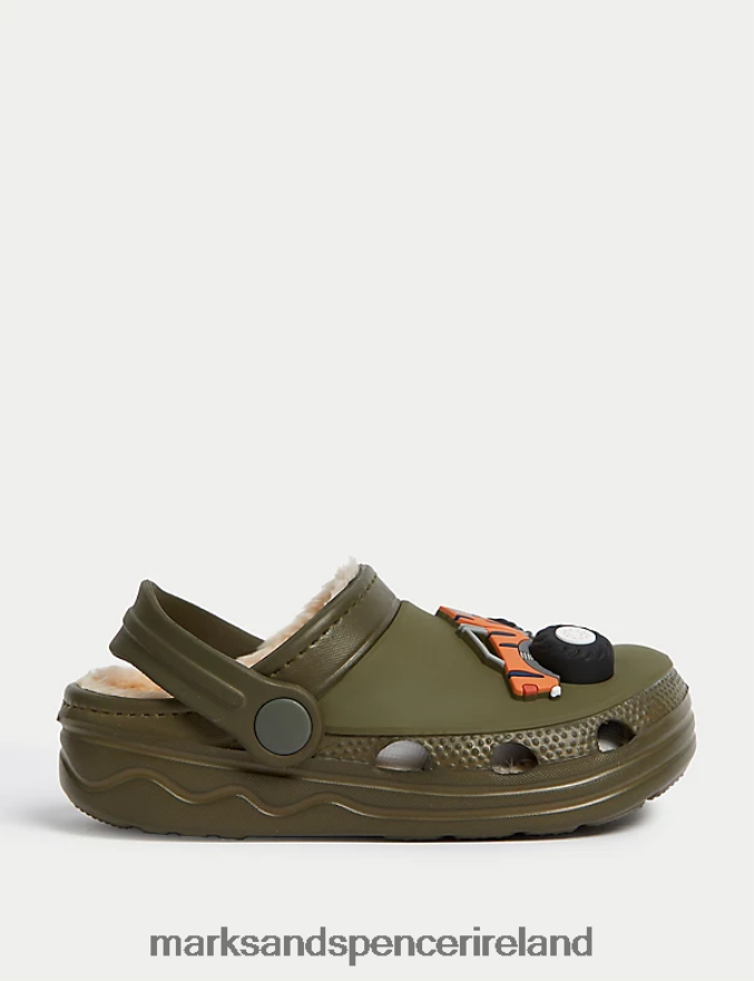 Marks & Spencer Kids Monster Truck Clogs Khaki Footwear 2VJ8DF8245