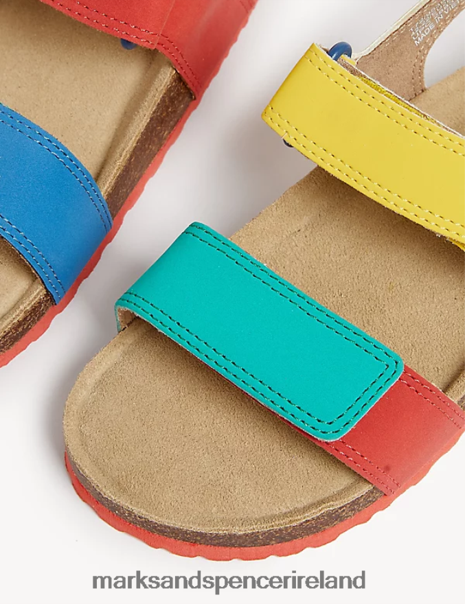 Marks & Spencer Kids Riptape Footbed Sandals Multi Footwear 2VJ8DF8513
