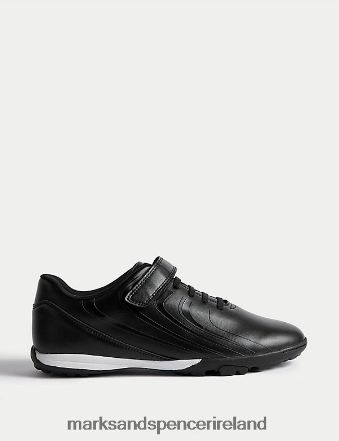 Marks & Spencer Kids Riptape Freshfeet Trainers Black Footwear 2VJ8DF8454