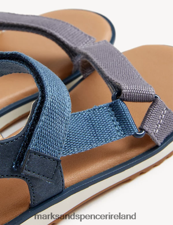 Marks & Spencer Kids Riptape Trekkers Navy Mix Footwear 2VJ8DF8090