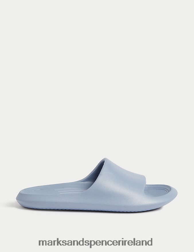Marks & Spencer Kids Slip-On Sliders Blue Footwear 2VJ8DF8747