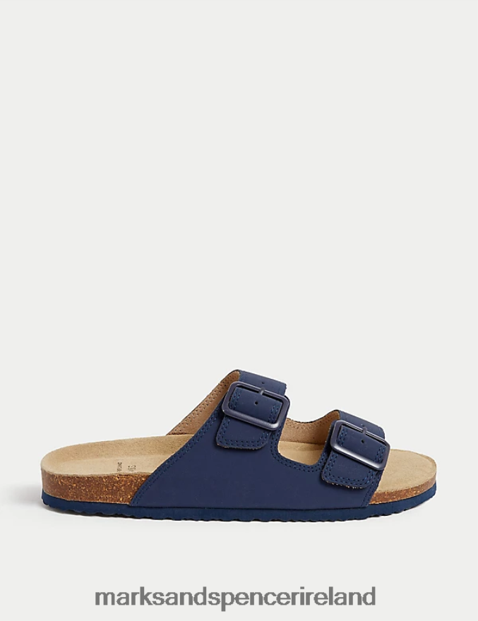Marks & Spencer Kids Slip on Footbed Sandal Navy Footwear 2VJ8DF8663