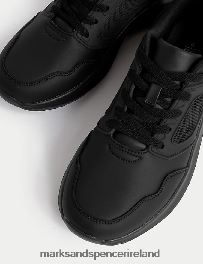 Marks & Spencer Kids Trainers Black Footwear 2VJ8DF8126