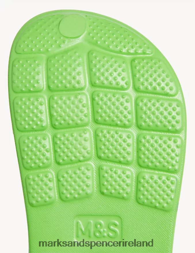 Marks & Spencer Kids Truck Clogs Green Footwear 2VJ8DF8744