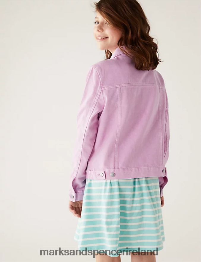 Marks & Spencer Kids Denim Jacket Pink Clothing 2VJ8DF9571