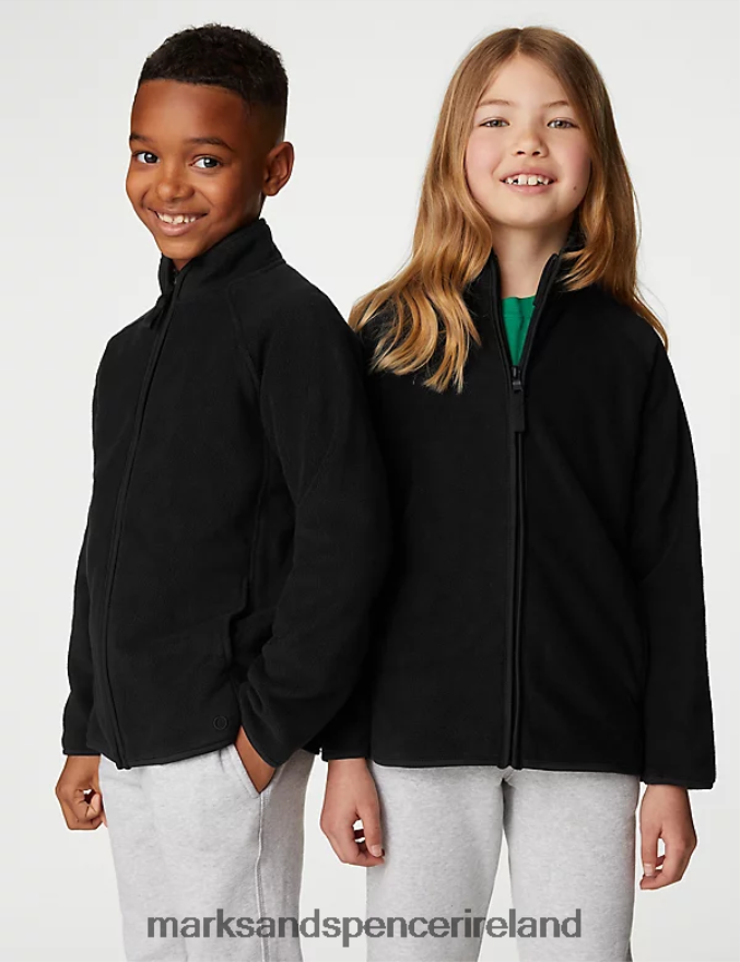 Marks & Spencer Kids Fleece Jacket Black Clothing 2VJ8DF8139