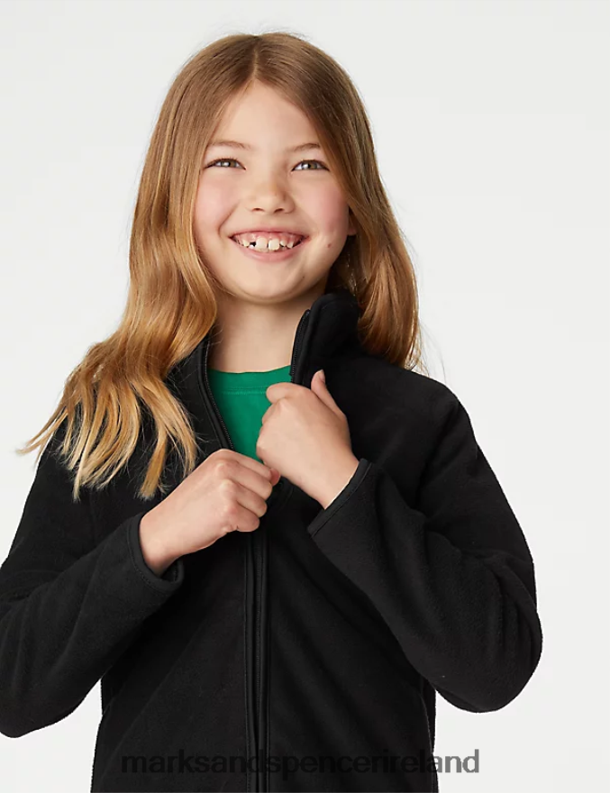 Marks & Spencer Kids Fleece Jacket Black Clothing 2VJ8DF8139