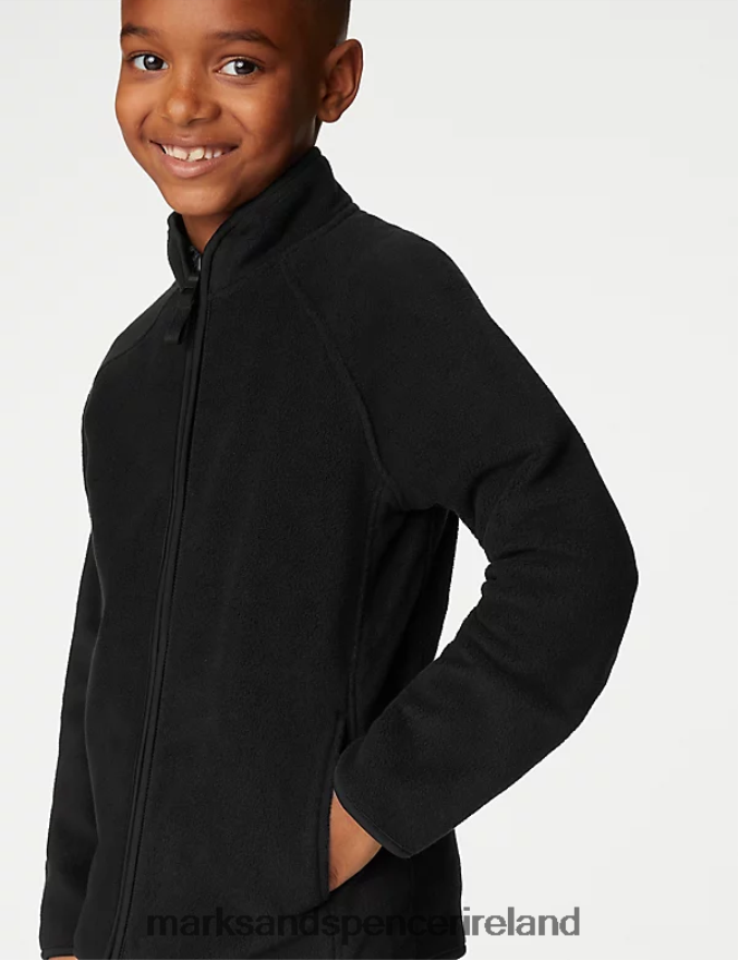Marks & Spencer Kids Fleece Jacket Black Clothing 2VJ8DF8139