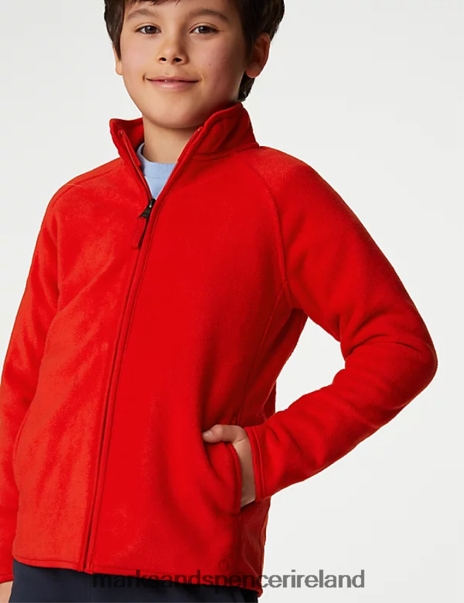 Marks & Spencer Kids Fleece Jacket Chilli Clothing 2VJ8DF8140