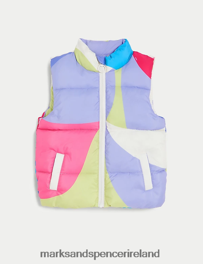 Marks & Spencer Kids Stormwear Colour Block Gilet Multi Clothing 2VJ8DF9361
