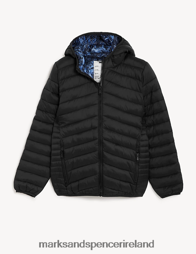 Marks & Spencer Kids Stormwear Lightweight Padded Jacket Black Clothing 2VJ8DF8257