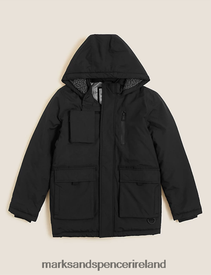 Marks & Spencer Kids Stormwear Parka Black Clothing 2VJ8DF8761