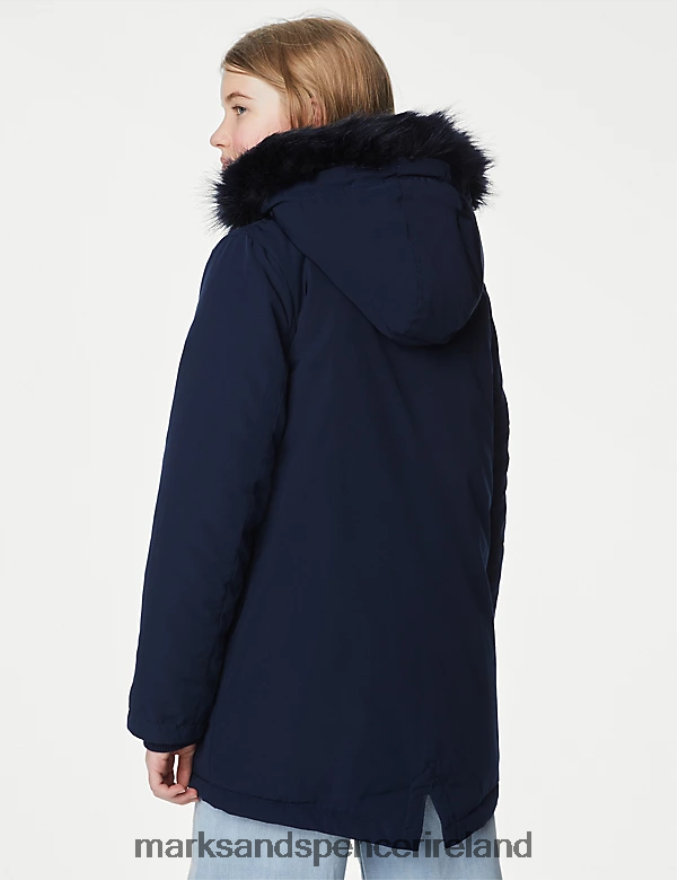 Marks & Spencer Kids Stormwear Parka Navy Clothing 2VJ8DF9537