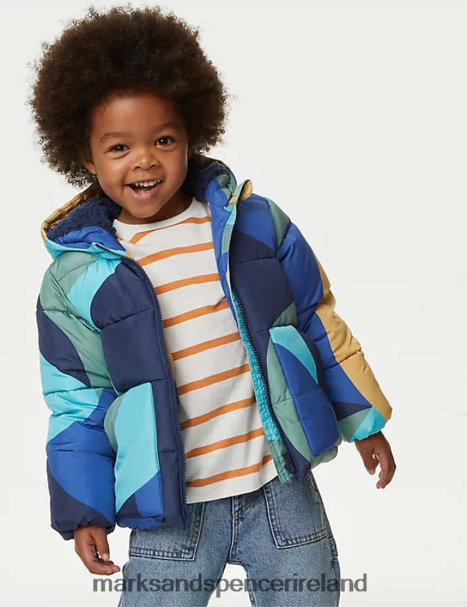 Marks & Spencer Kids Stormwear Printed Padded Coat Multi Clothing 2VJ8DF8067