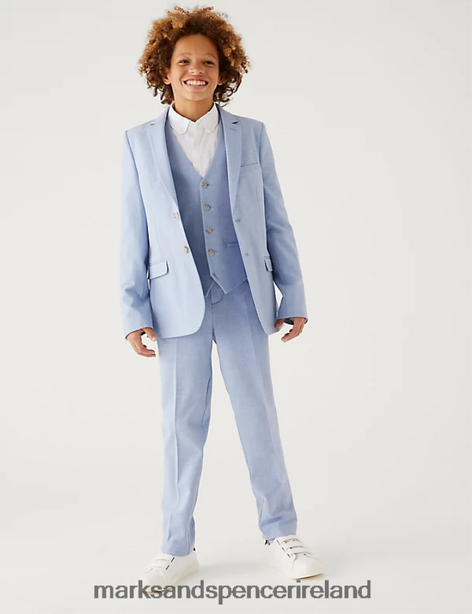Marks & Spencer Kids Suit Waistcoat Soft Blue Clothing 2VJ8DF8000