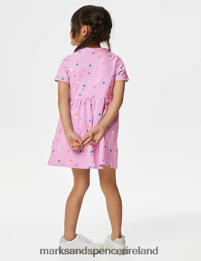 Marks & Spencer Kids 2pk Pure Cotton Printed Dresses Multi Clothing 2VJ8DF9012