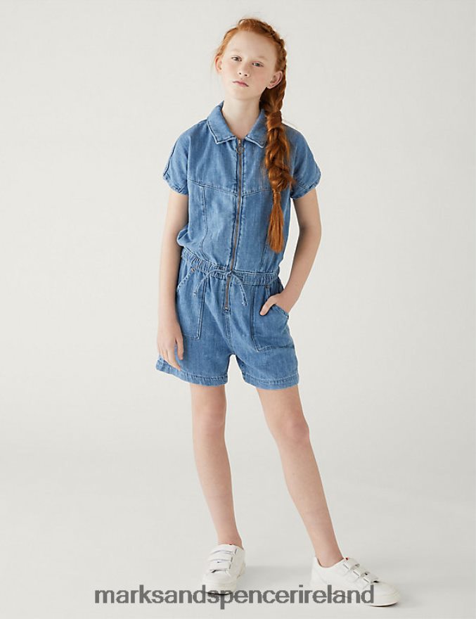 Marks & Spencer Kids Playsuit Denim Clothing 2VJ8DF9670